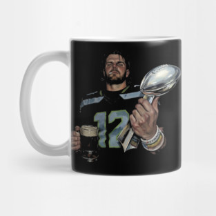 Sam Darnold #14 "GEQBUS" Super Bowl LX Champion Vintage Graphic Tee Mug