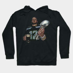 Sam Darnold #14 "GEQBUS" Super Bowl LX Champion Vintage Graphic Tee Hoodie