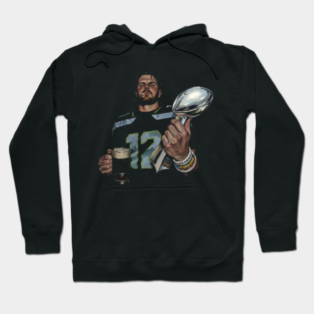 Sam Darnold #14 "GEQBUS" Super Bowl LX Champion Vintage Graphic Tee Hoodie by dtr_art