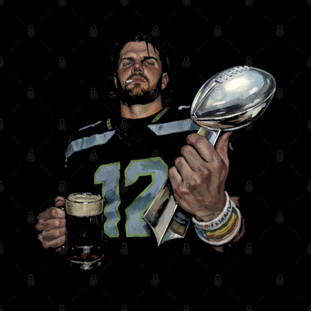 Sam Darnold #14 "GEQBUS" Super Bowl LX Champion Vintage Graphic Tee by dtr_art