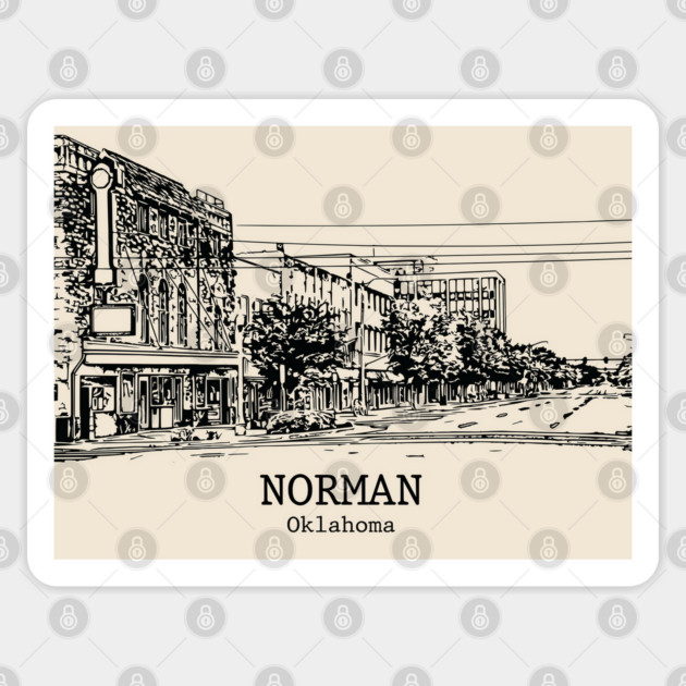 Norman - Oklahoma Sticker by Lakeric
