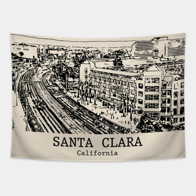 Santa Clara - California Tapestry by Lakeric