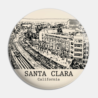 Santa Clara - California Pin