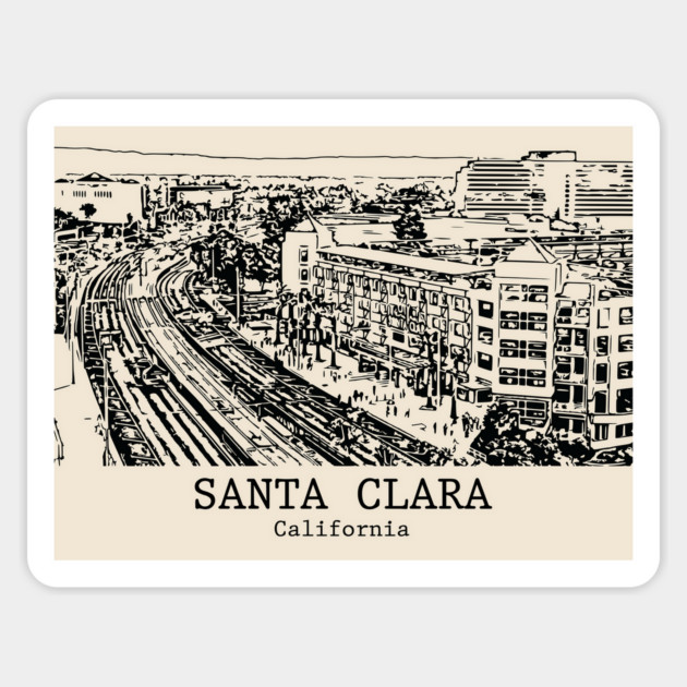 Santa Clara - California Magnet by Lakeric