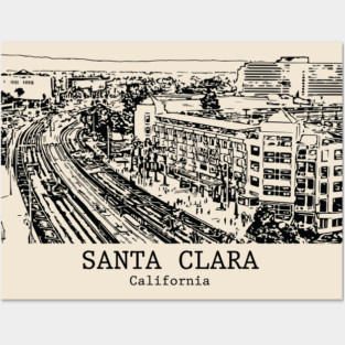 Santa Clara - California Posters and Art