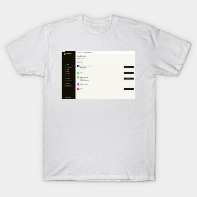 shopify connected T-Shirt by drewreynoldssss