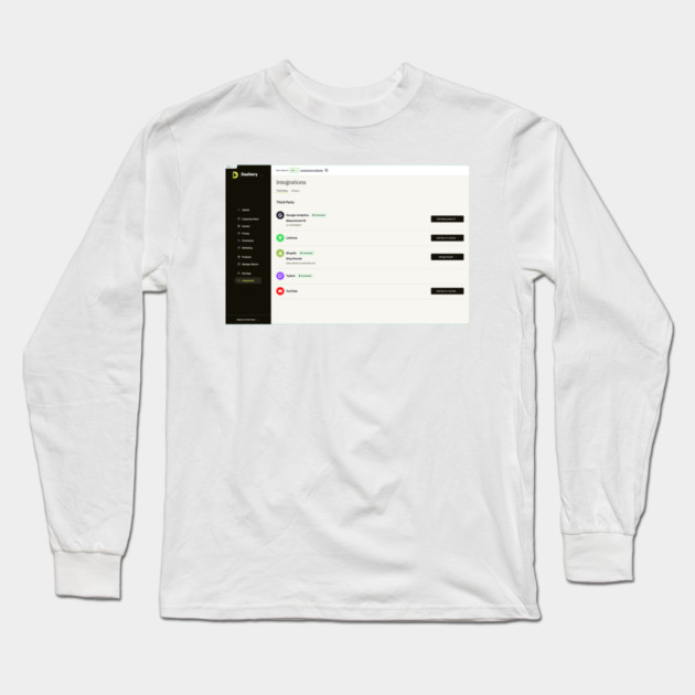 shopify connected Long Sleeve T-Shirt by drewreynoldssss