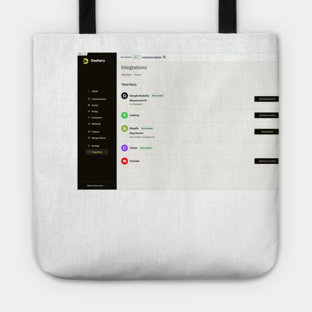 shopify connected Tote by drewreynoldssss