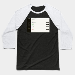 shopify connected Baseball T-Shirt
