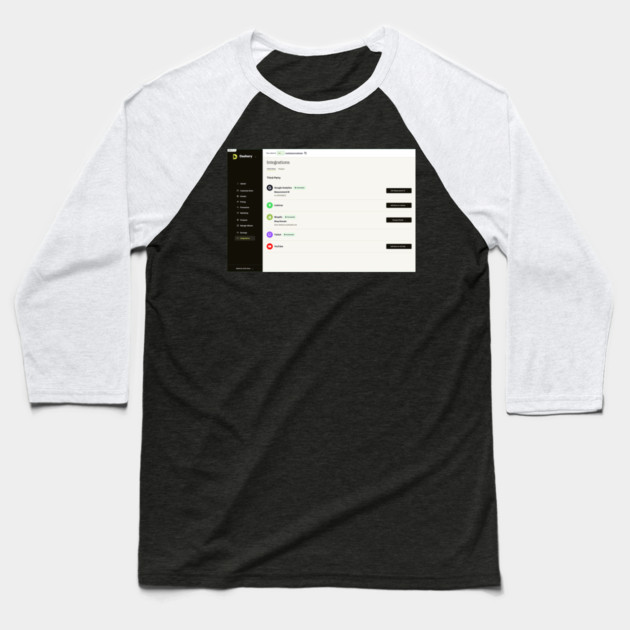 shopify connected Baseball T-Shirt by drewreynoldssss