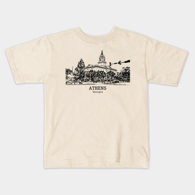 Athens - Georgia Kids T-Shirt by Lakeric