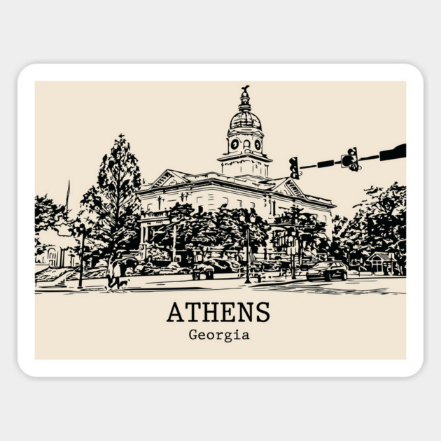 Athens - Georgia Magnet by Lakeric