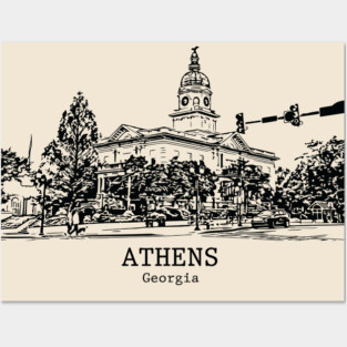 Athens - Georgia Posters and Art