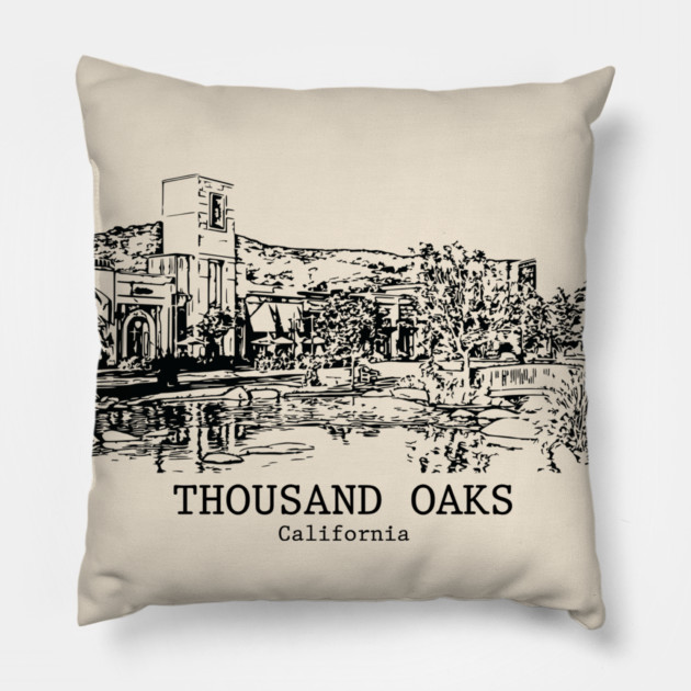 Thousand Oaks - California Pillow by Lakeric