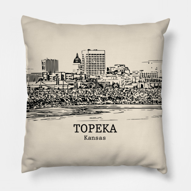 Topeka - Kansas Pillow by Lakeric