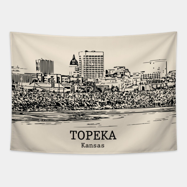 Topeka - Kansas Tapestry by Lakeric