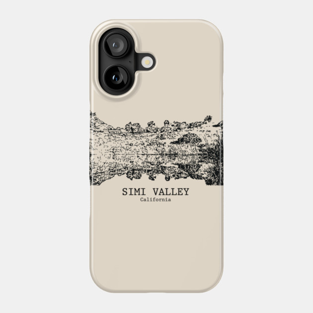Simi Valley - California Phone Case by Lakeric