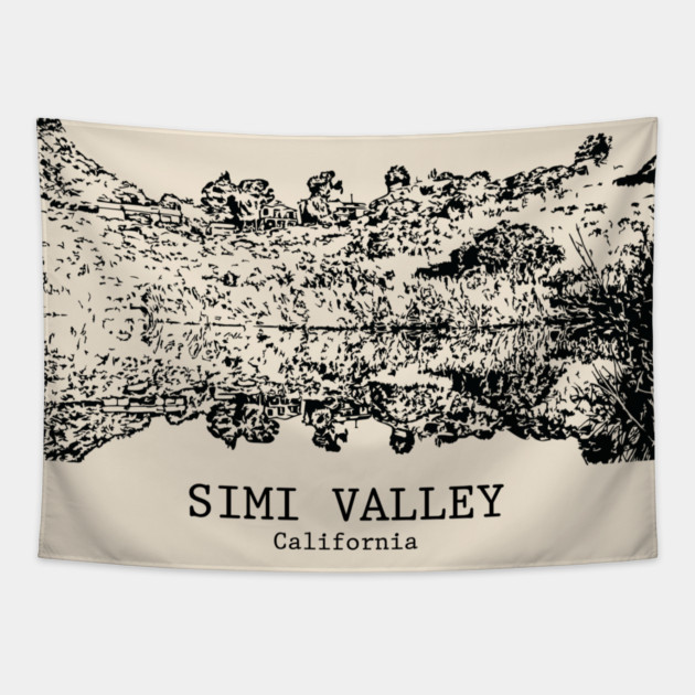 Simi Valley - California Tapestry by Lakeric