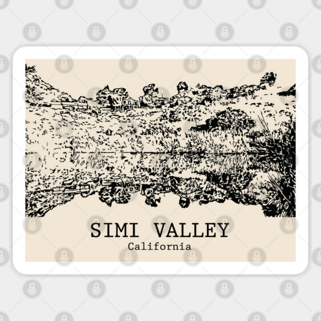 Simi Valley - California Sticker by Lakeric