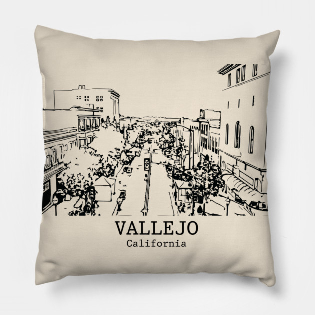 Vallejo - California Pillow by Lakeric