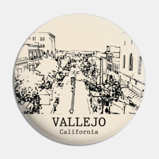 Vallejo - California Pin