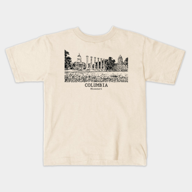 Columbia - Missouri Kids T-Shirt by Lakeric
