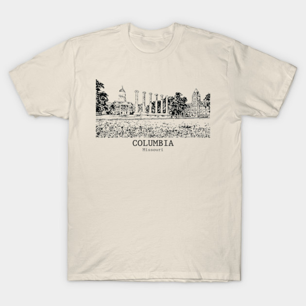 Columbia - Missouri T-Shirt by Lakeric