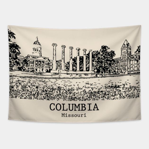 Columbia - Missouri Tapestry by Lakeric
