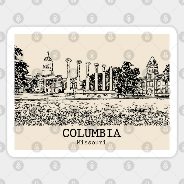 Columbia - Missouri Sticker by Lakeric