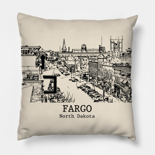 Fargo - North Dakota Pillow by Lakeric