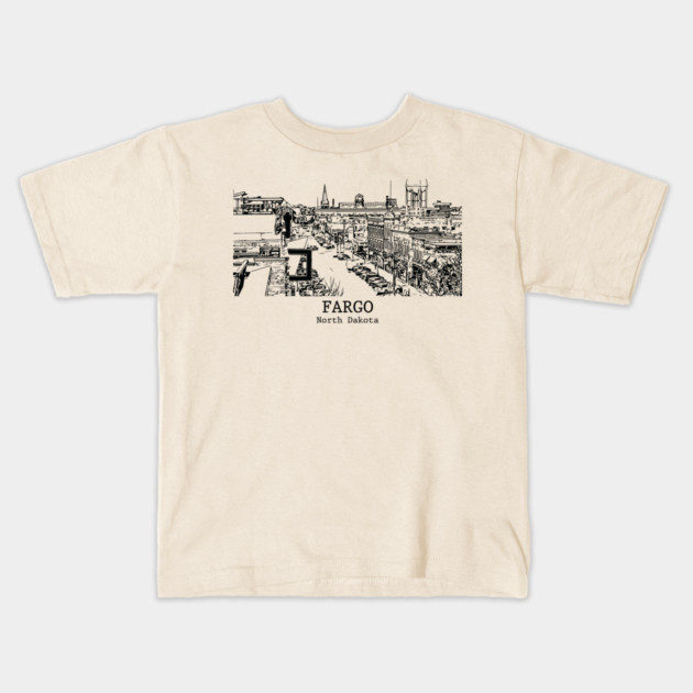 Fargo - North Dakota Kids T-Shirt by Lakeric