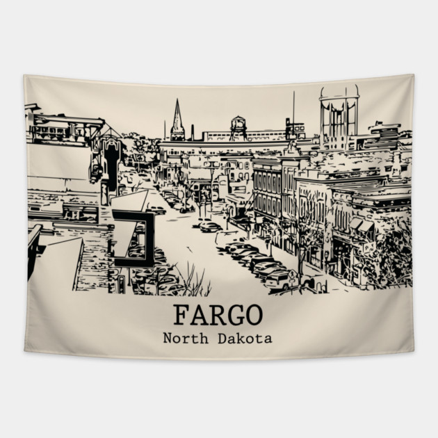 Fargo - North Dakota Tapestry by Lakeric