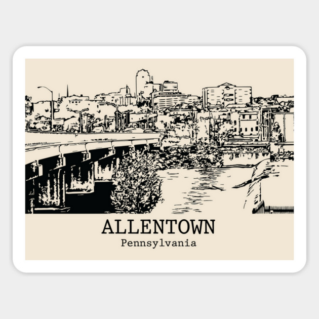 Allentown - Pennsylvania Magnet by Lakeric