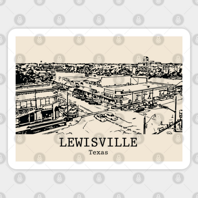 Lewisville - Texas Sticker by Lakeric