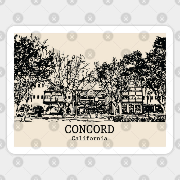 Concord - California Sticker by Lakeric