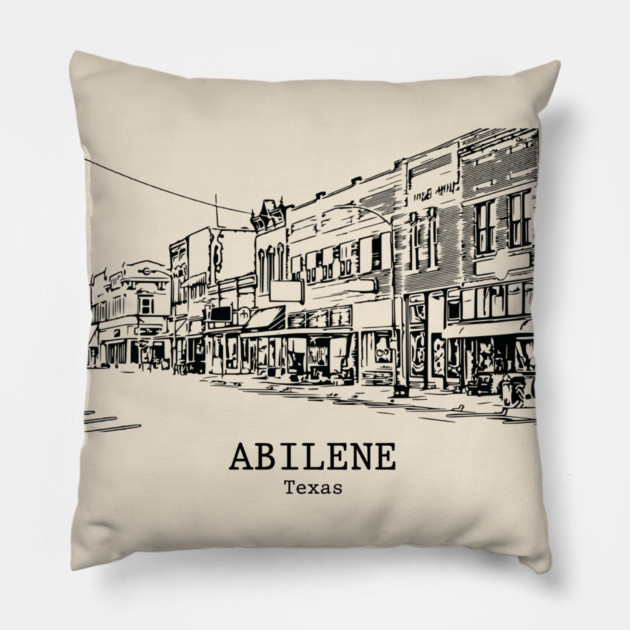 Abilene - Texas Pillow by Lakeric