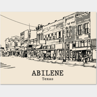 Abilene - Texas Posters and Art