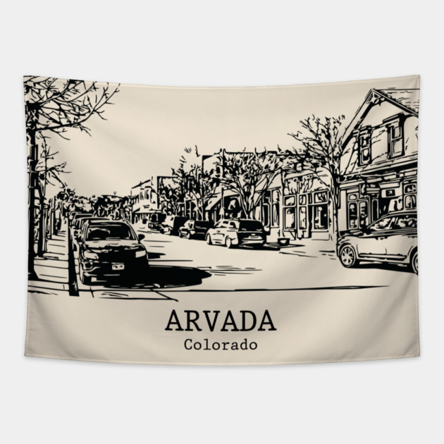 Arvada - Colorado Tapestry by Lakeric