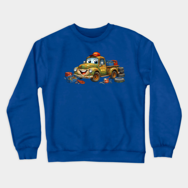 Mechanic Mac Crewneck Sweatshirt by CrazyGirl