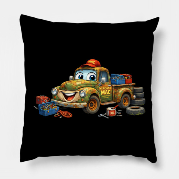 Mechanic Mac Pillow by CrazyGirl
