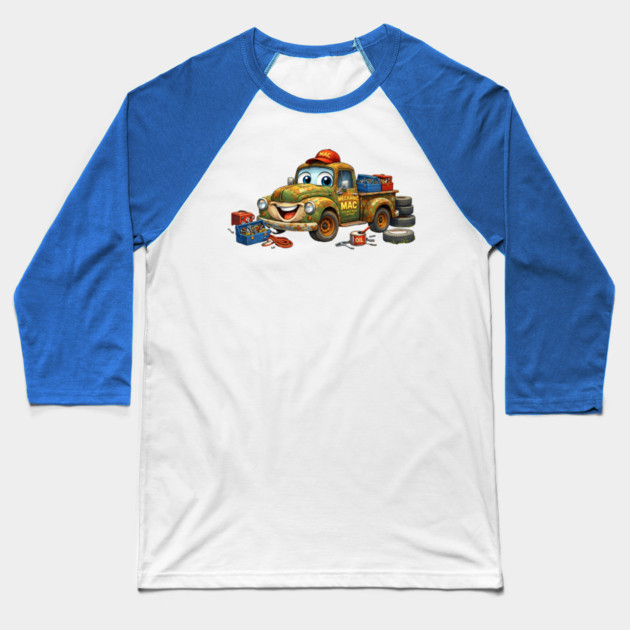 Mechanic Mac Baseball T-Shirt by CrazyGirl