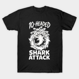 10-Headed Shark Attack T-Shirt