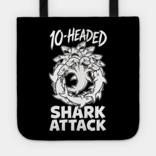 10-Headed Shark Attack Tote