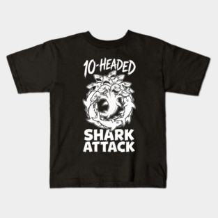 10-Headed Shark Attack Kids T-Shirt