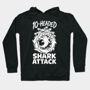 10-Headed Shark Attack Hoodie