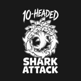 10-Headed Shark Attack T-Shirt