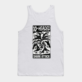 10-Headed Shark Attack Tank Top