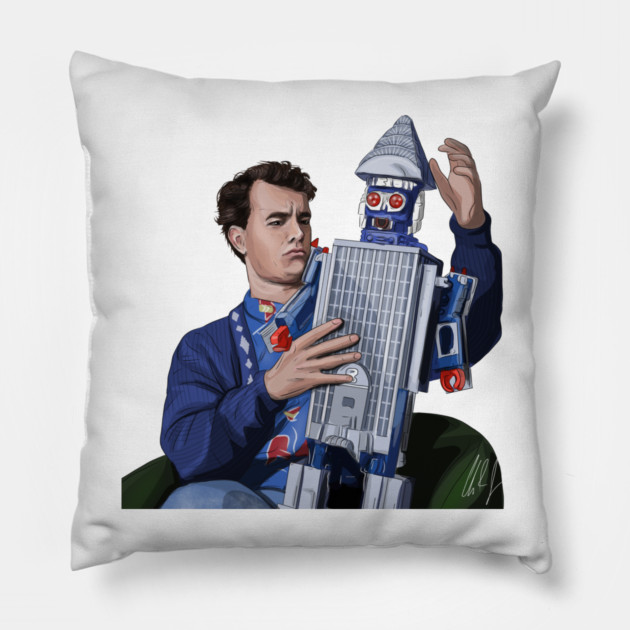 BIG: Skyscraper Robot Toy Pillow by 51Deesigns