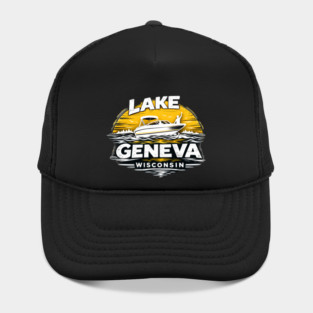 Lake Geneva Yellow Design Hat