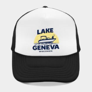 Lake Geneva b lue and yellow Hat